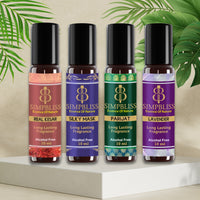 Divine Aroma Combo – Kesar, Lavender, Parijat & Silky Musk Attars