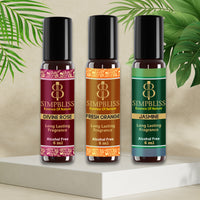Nature’s Harmony Attar Set: Divine Rose, Fresh Orange & Jasmine
