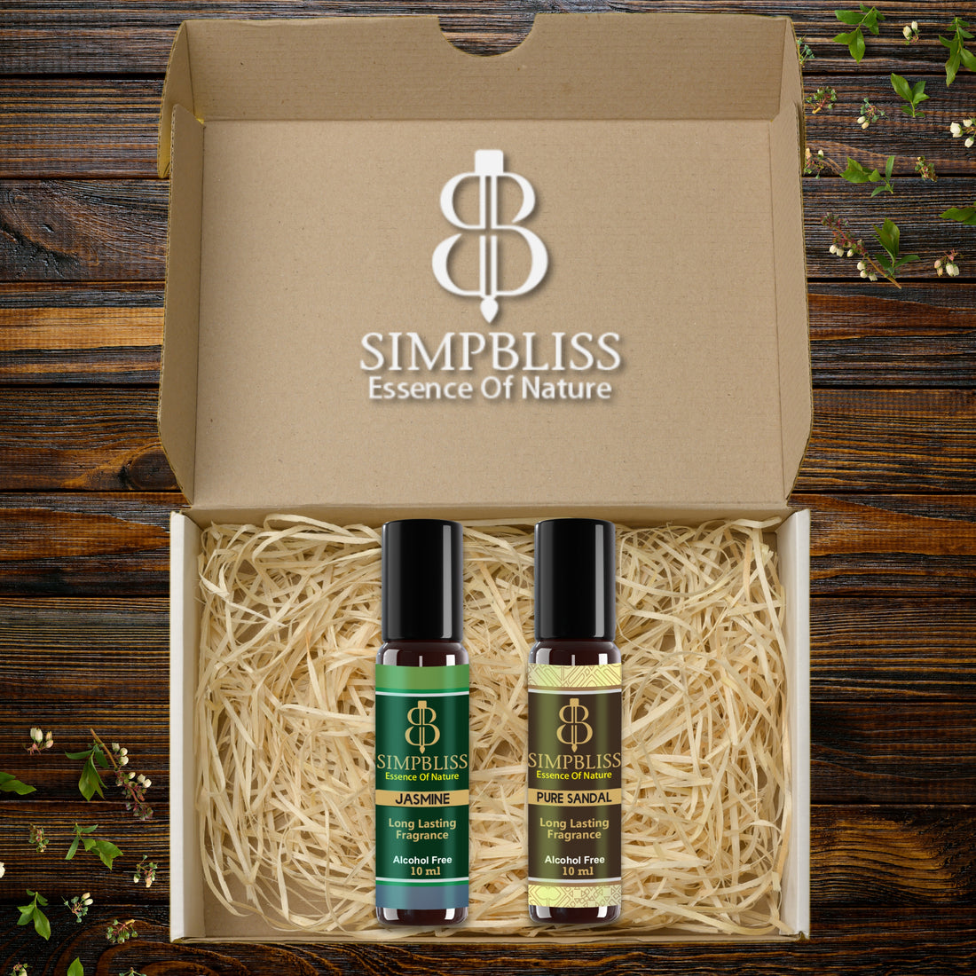 Jasmine & Pure Sandal Attar Combo (2x10ml each)