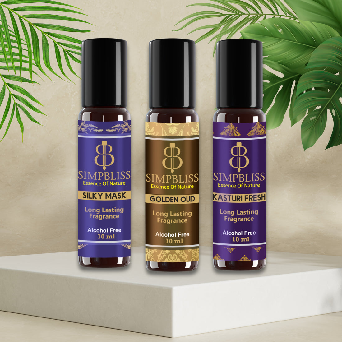 A Signature Trio of Royal Aromatic Attars (3x10ml/6ml each)