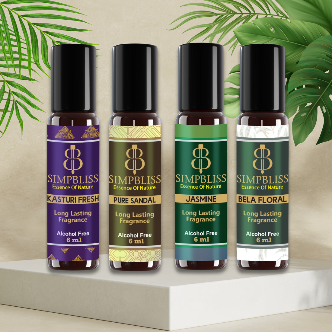 Blossom & Bliss Attar Combo Pack (4x10ml/6ml each)
