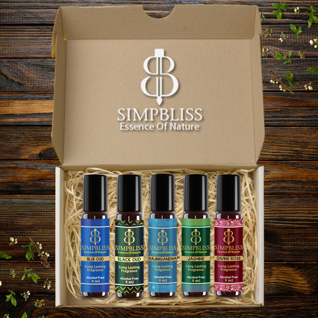 Floral & Oud Fusion Attar Combo (5 x 6ml)