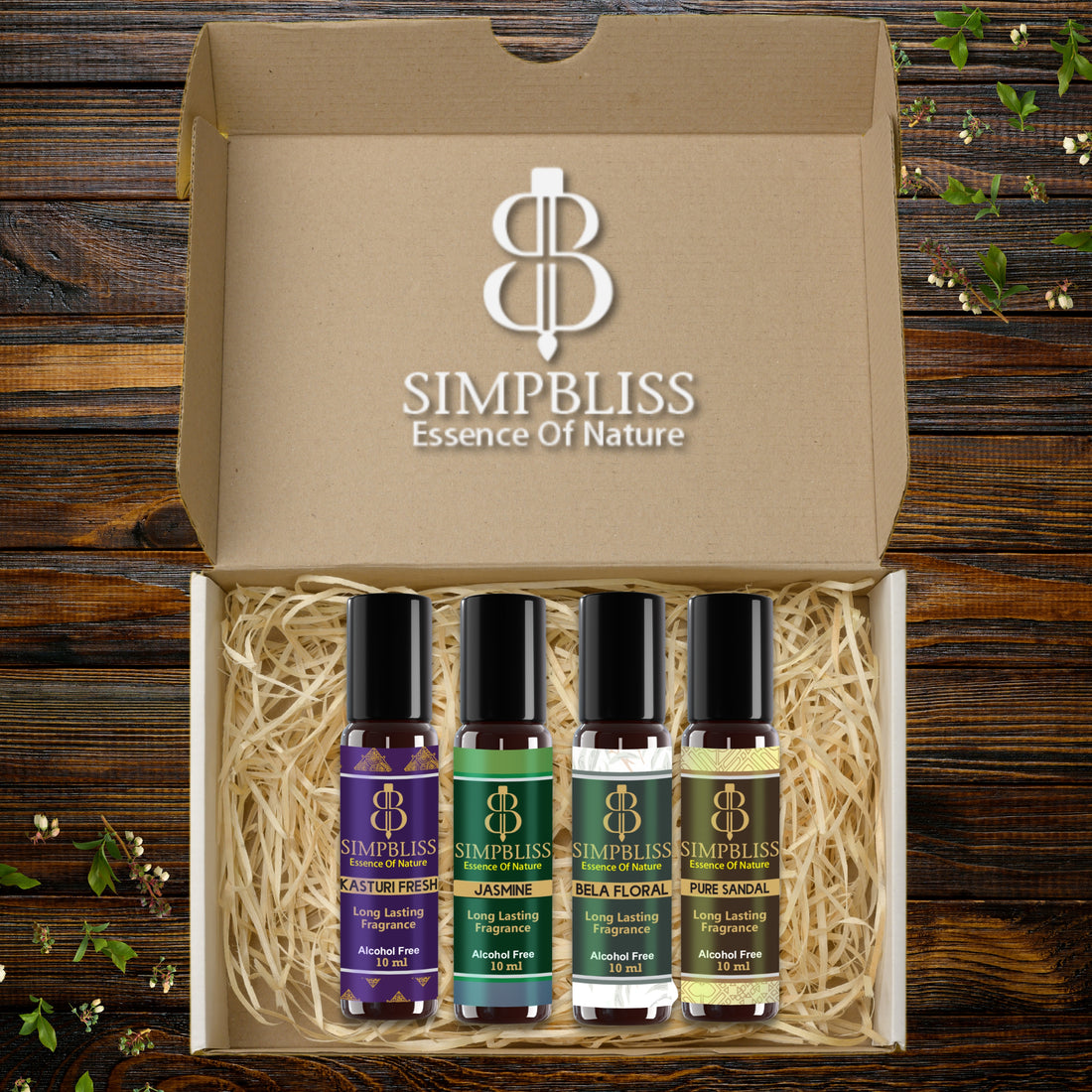 Blossom & Bliss Attar Combo Pack (4x10ml/6ml each)